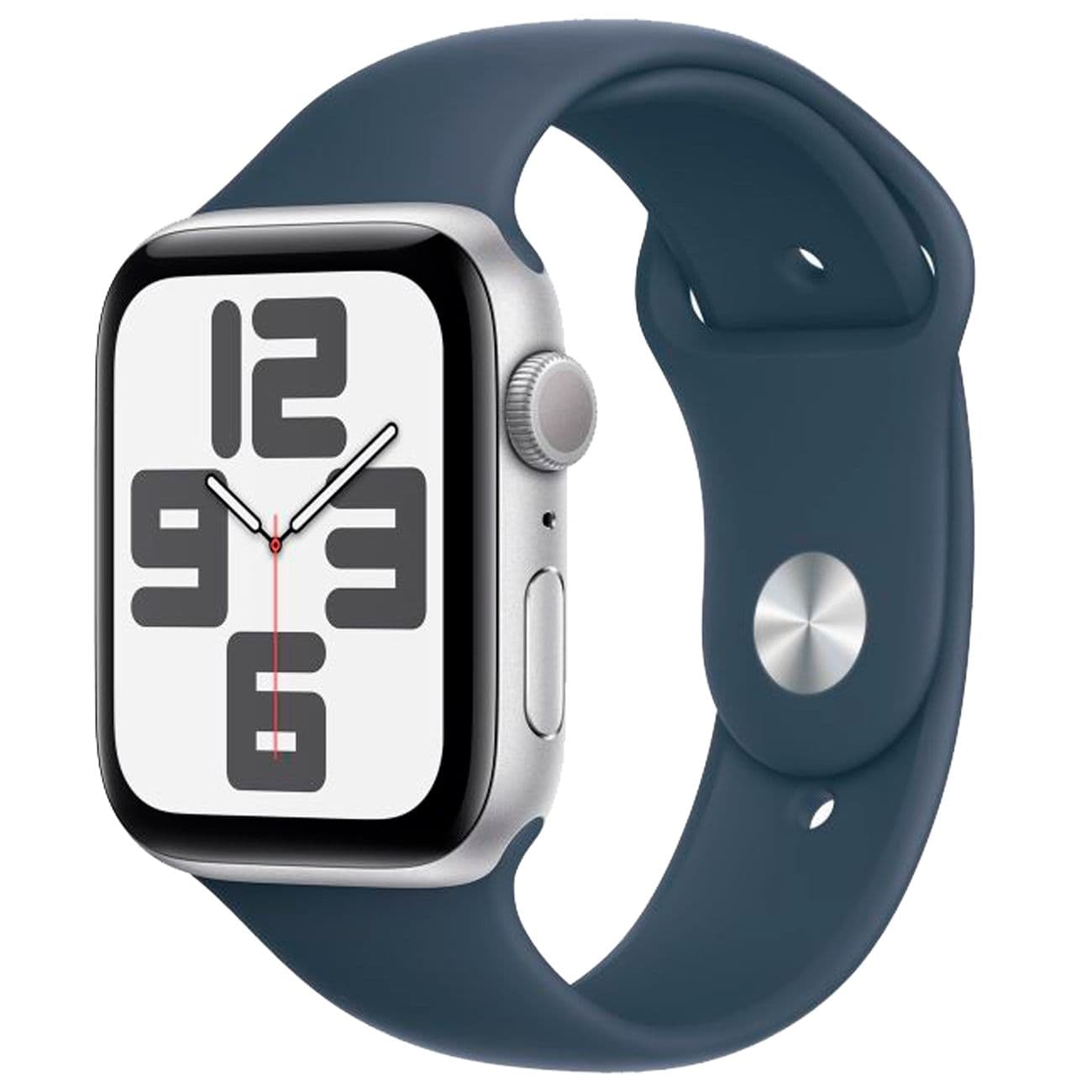 Apple Watch SE 2023 44mm Silver Aluminum Case with Blue Sport Band — купить в Белгороде, фото 1