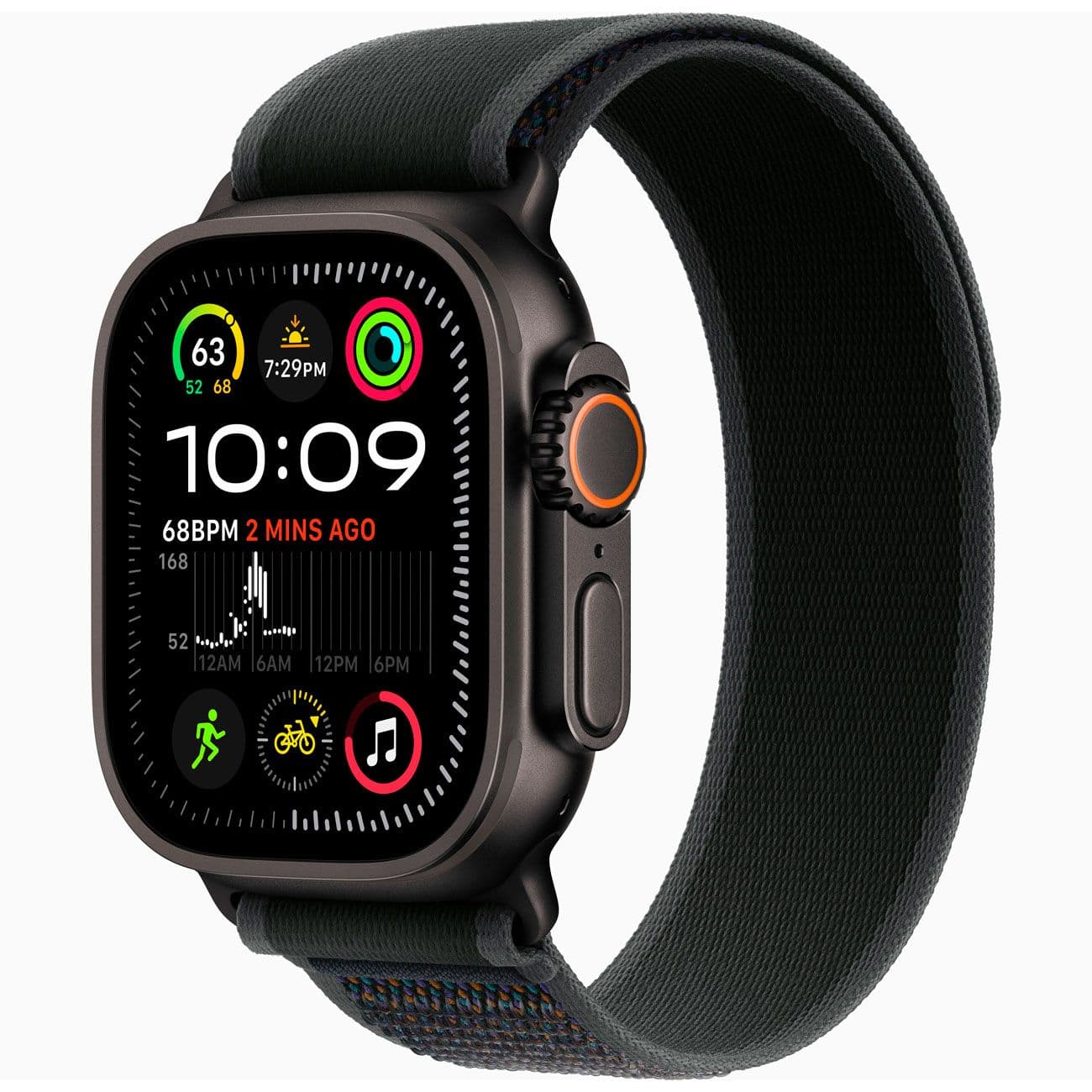 Apple Watch Ultra 2 GPS + Cellular Bl 49mm Trail Loop Black M/L — купить в Белгороде, фото 1