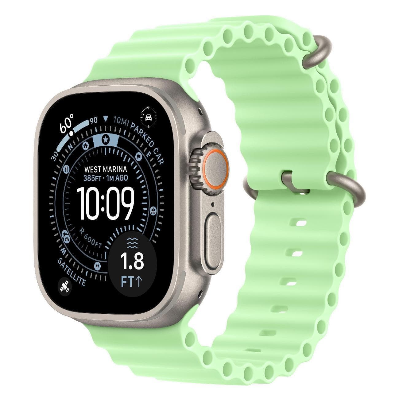 Apple Watch Ultra 3 (2025) 49mm Natural Green Ocean Band — купить в Белгороде, фото 1
