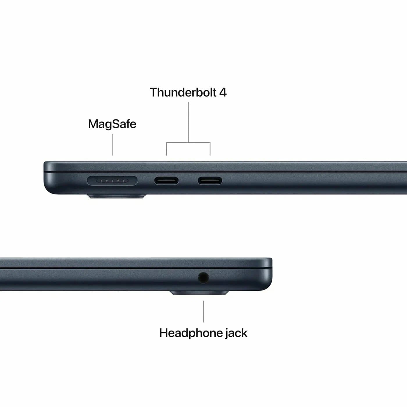 Ноутбук Apple MacBook Air 13″ (M5), 16 ГБ ОЗУ, SSD 512 ГБ, Wi‑Fi 7, Midnight — купить в Белгороде, фото 4